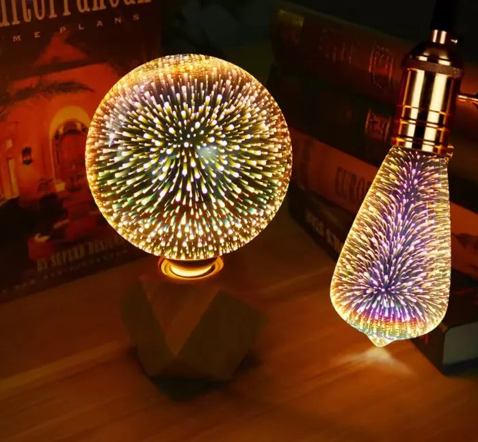Ampoule lampe LED de Noël sur socle