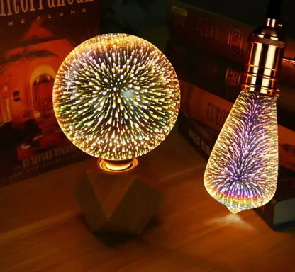 Ampoule lampe LED de Noël sur socle