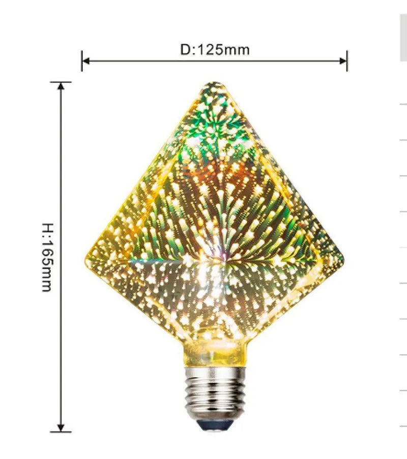 Ampoule led E27 noel pointue