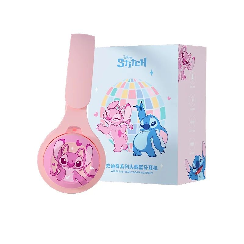 Casque audio Bluetooth enfant Disney Stitch rose