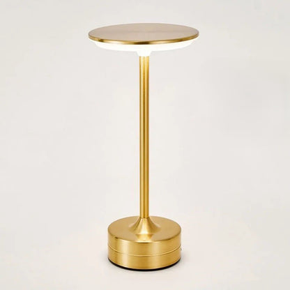 Lampe LED Acier Minimaliste Tactile dorée