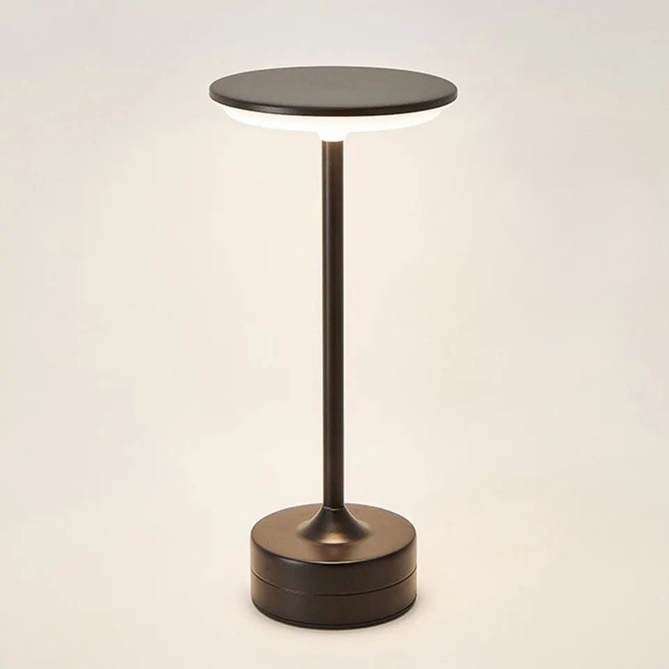 Lampe LED Acier Minimaliste Tactile noire