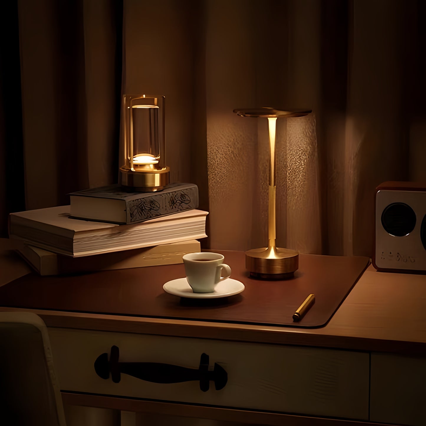 Lampe LED Acier Minimaliste Tactile de nuit