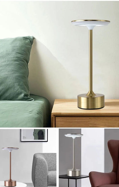 Lampe LED Acier Minimaliste Tactile présentation