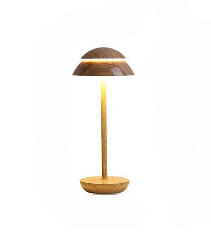 Lampe LED Nordique tactile décorative bois clair
