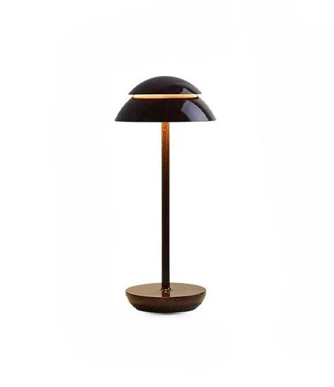 Lampe LED Nordique tactile décorative bois foncé