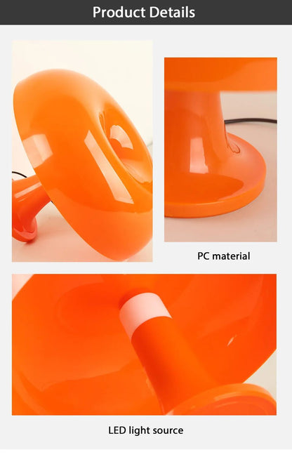 Lampe de bureau led champignon détails