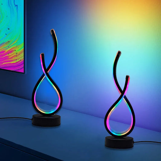 Lampe LED flamme RGB USB 36 modes expo