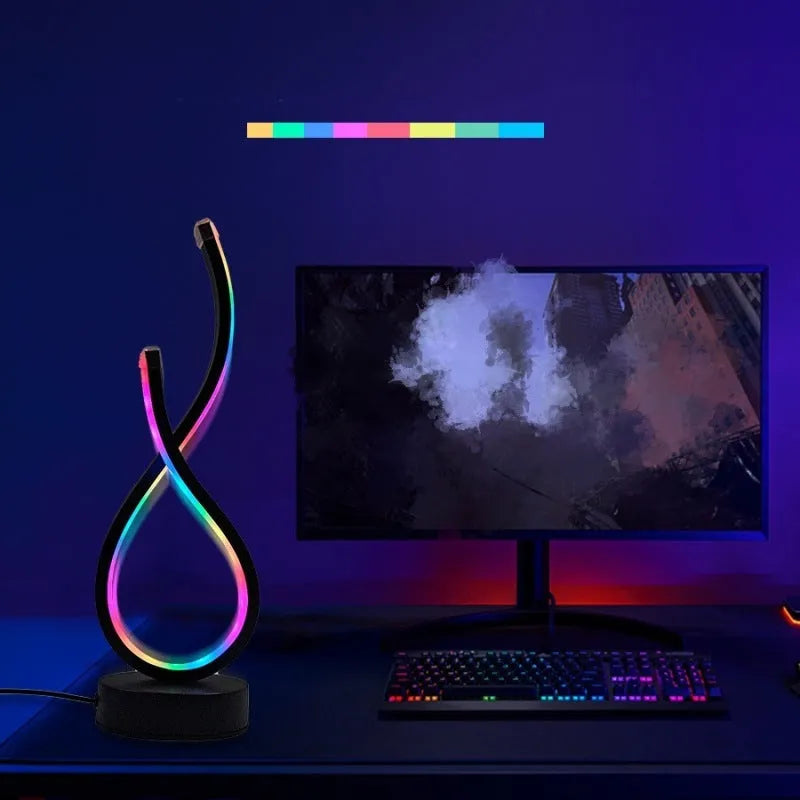 Lampe led flamme usb rgb écran