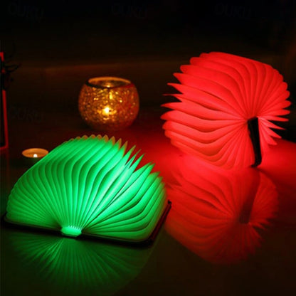 Lampe led livre magnétique rechargeable usb nuit couleurs