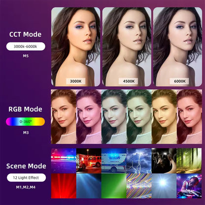 baton painting rgb effets multiples