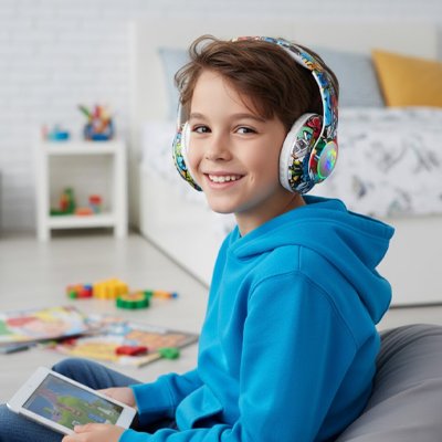 Casque audio enfant garçon jeu vidéo