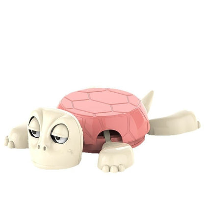 Dessous tasse tortue écrabouillée rigolote beige carapace rose
