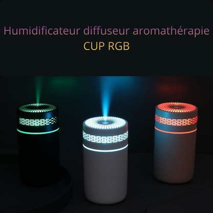 humidificateur diffuseur aromatherapie cup rgb