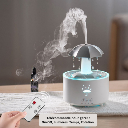 humidificateur diffuseur aromathérapie parapluie commande