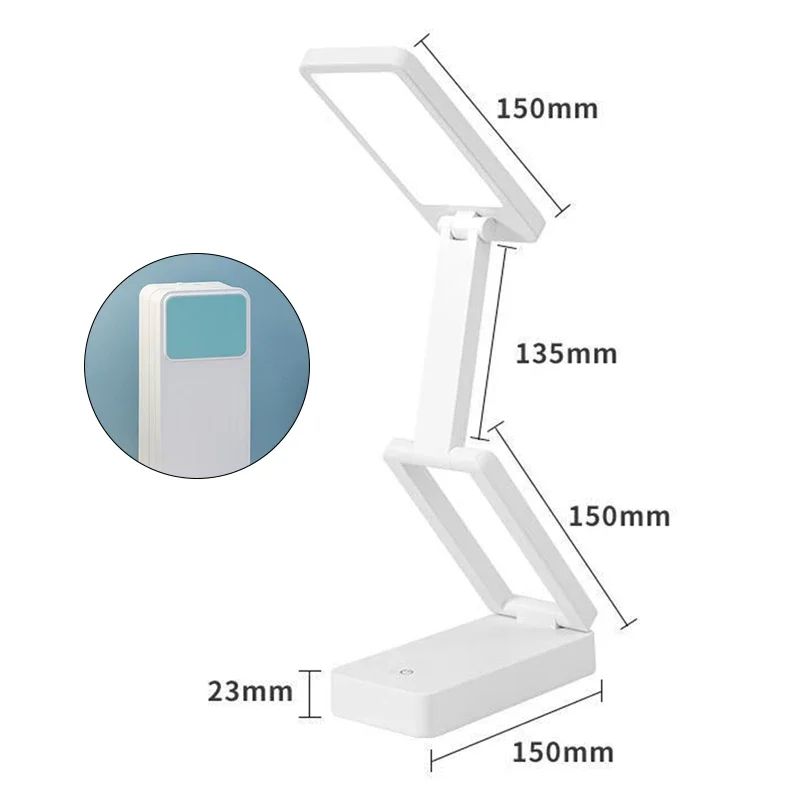 Lampe de Bureau Nomade LED Rechargeable 4000mAh bleue