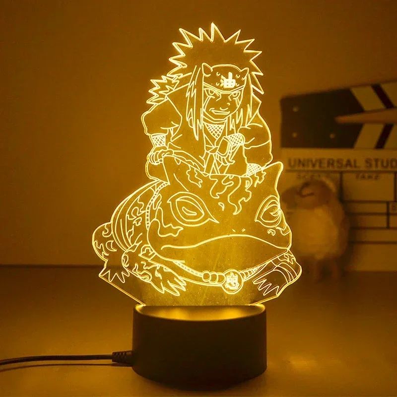 Lampe LED acrylique socle télécommande Naruto I