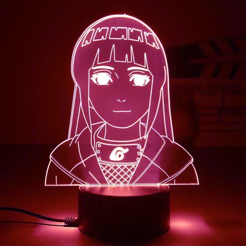 Lampe LED acrylique socle télécommande Naruto M
