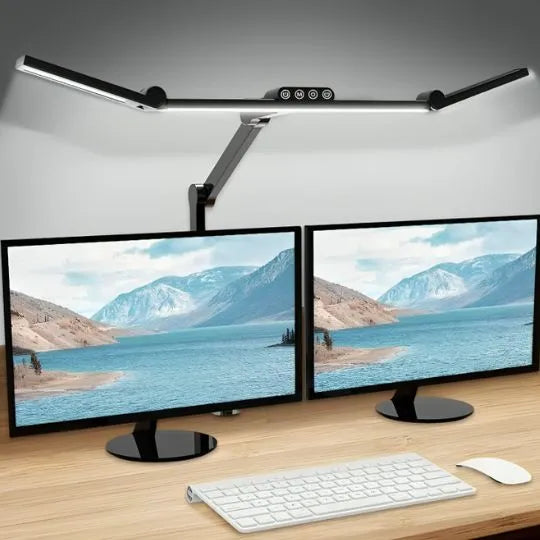 lampe led bureau double ecran 3 bandeaux lumineux
