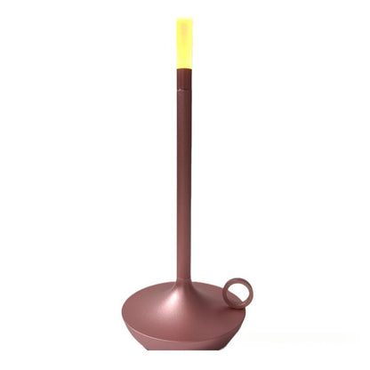 lampe led design or rose bougeoir tactile