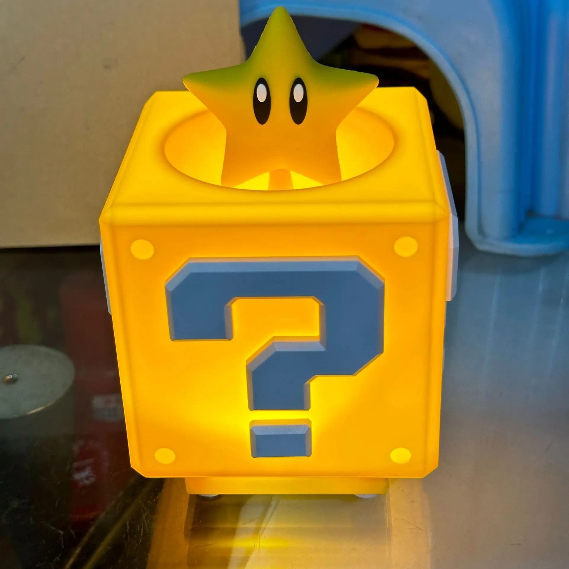 lampe led mario cube étoile