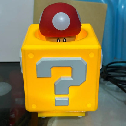 lampe led mario cube champi rouge grandir