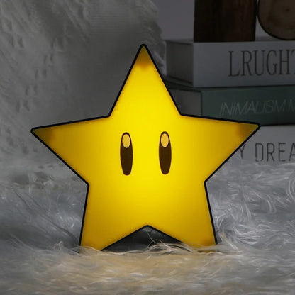 lampe led univers mario étoile jaune