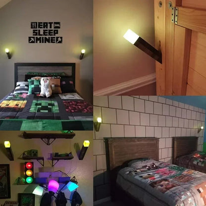 Lampe led rechargeable Minecraft chambre rgb