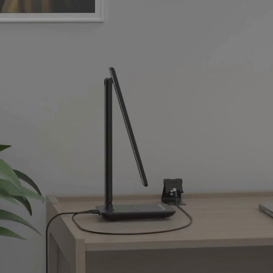 Lampe led plate articulée chargeur tactile vidéo