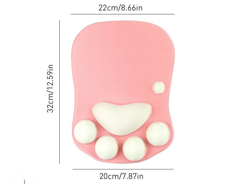 repose poignet silicone patte de chat dimensions