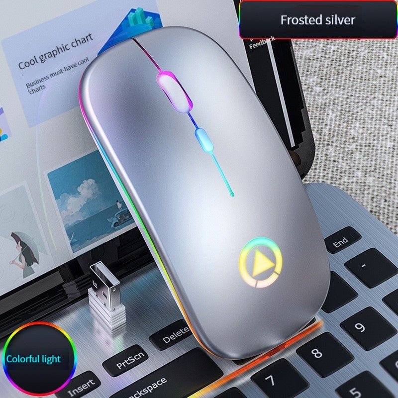 Souris Bluetooth Douce et fine grise