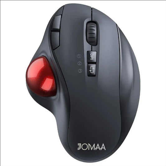 Souris Jooma ergonomique Trackball rouge Bluetooth