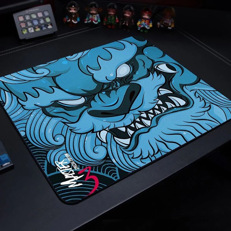 tapis-de-souris-gamer-zen-mystique dragon bleu