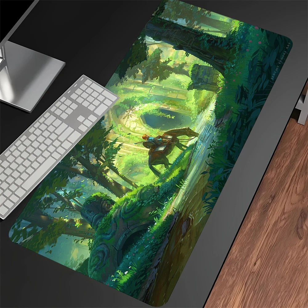 tapis de souris xxl zelda à cheval